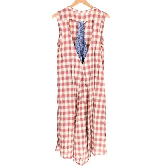 Anthropologie Aratta Silent Journey Plaid Duster Dress, large - Picture 5 of 7